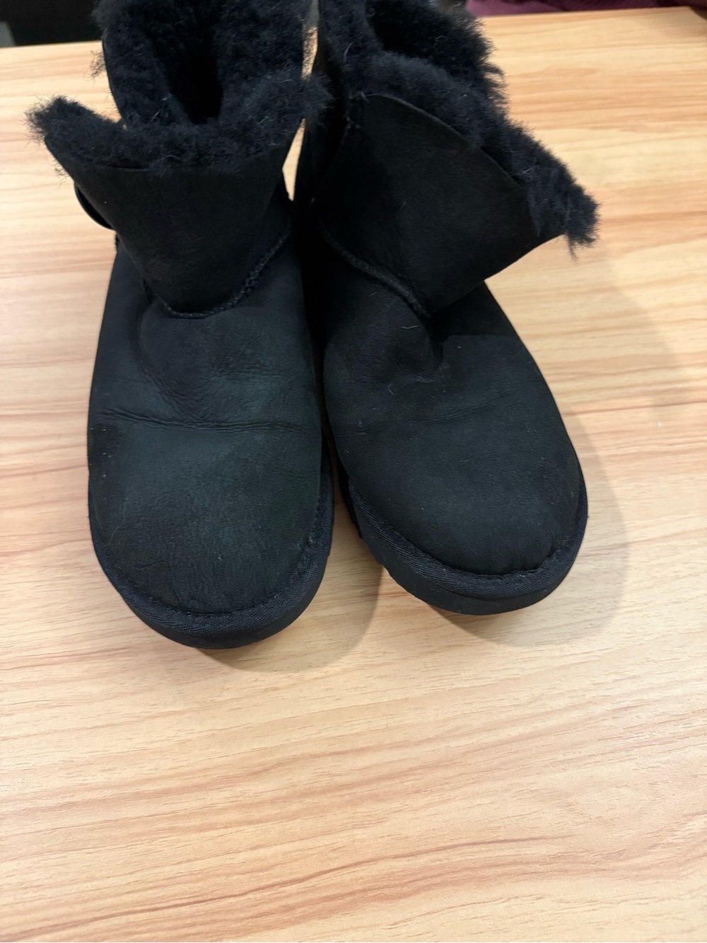 Authentic UGG Black Shearling Lined Short Booties